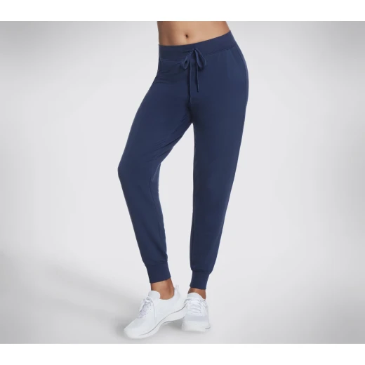 Skechers Women's Restful Jogger Pants Navy Blue Large SKECHLUXE French Terry - Skechers - Image 2