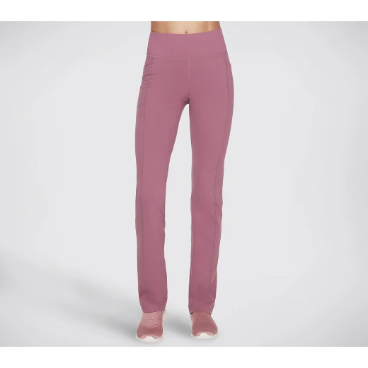 Skechers GoWalk Wear Joy Pant Women's Active Pant Mauve Color with High Waist, GOFLEX Fabric, Chafe Free Seams, and Side & Back Pockets Size M - Skechers - Image 2