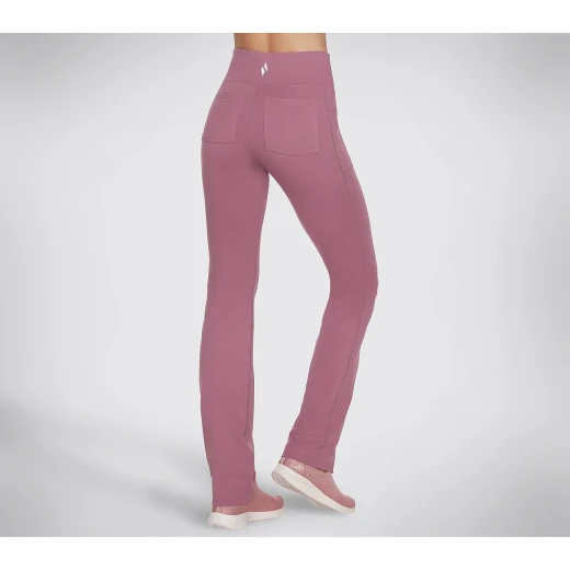Skechers GoWalk Wear Joy Pant Women's Active Pant Mauve Color with High Waist, GOFLEX Fabric, Chafe Free Seams, and Side & Back Pockets Size M - Skechers - Image 3