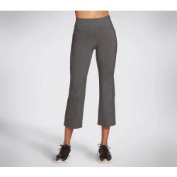 Skechers Go Walk Wear Lite Crop Pant Gray M Women's Athletic Leggings