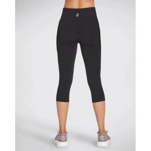 Skechers Go Walk Wear High Waisted Capri Legging Black XL Athletic Comfort - Skechers - Image 4