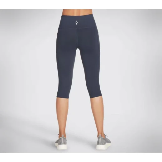 Skechers Go Walk Wear High Waisted Capri Legging Navy S Athletic Activewear - Skechers - Image 3