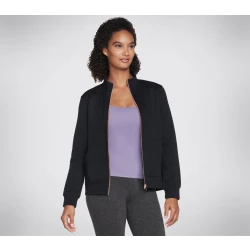 Skechers GoLounge Wear Women's Hoodless GoWalk Jacket Black Small