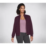 Skechers GoLounge Wear Women's Hoodless GoWalk Jacket Purple Medium - Skechers