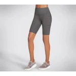 Skechers GoWalk Wear Women's High Waisted Bike Shorts Gray XL 10 Inch - Skechers
