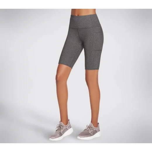 Skechers GoWalk Wear Women's High Waisted Bike Shorts Gray XL 10 Inch - Skechers - Image 2