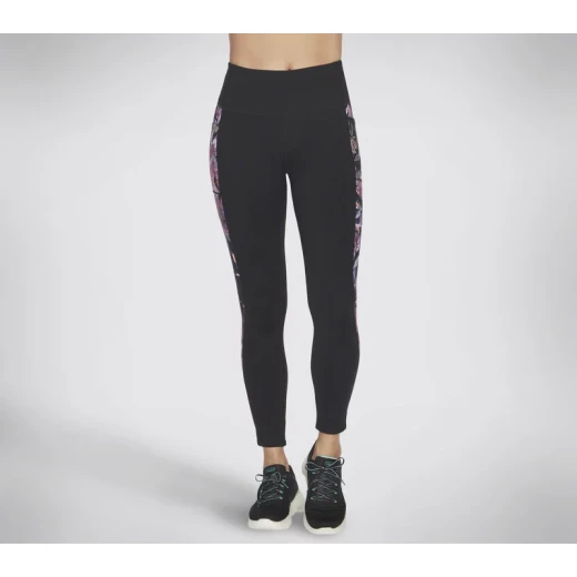 Skechers GoFlex Ultraviolet High Waisted Legging Black Floral Print Medium Skechers GoFlex Ultraviolet High Waisted Legging Black Floral Print Medium