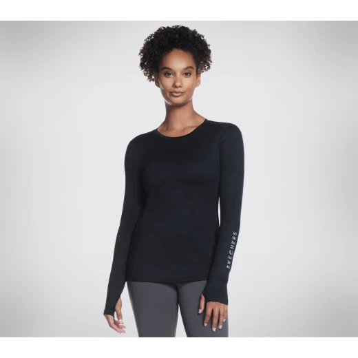 Skechers Go Walk Wear Go Dri Swift Long Sleeve Crew Black XL Women's Top - Skechers - Image 2
