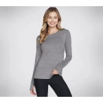 Skechers Go Walk Wear Go Dri Swift Long Sleeve Crew Charcoal M - Skechers