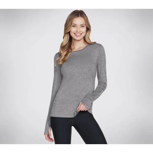 Skechers Go Walk Wear Go Dri Swift Long Sleeve Crew Charcoal M Skechers Go Walk Wear Go Dri Swift Long Sleeve Crew Charcoal M