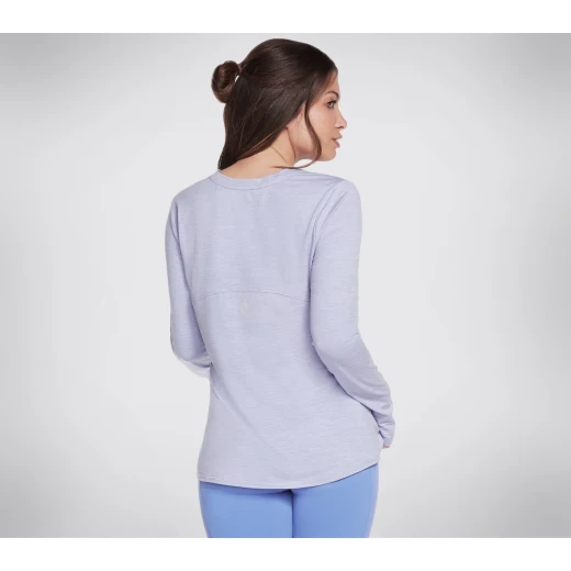 Skechers Go Walk Wear Go Dri Swift Long Sleeve Crew Lavender M - Skechers - Image 3