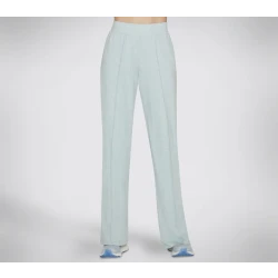 Skechers Women's GO DRI SWIFT Slimtuck Pant, Light Blue, Midrise, Moisture Wicking, Quick Drying Fabric, Perfect for Yoga and Weekends, Available in Size M