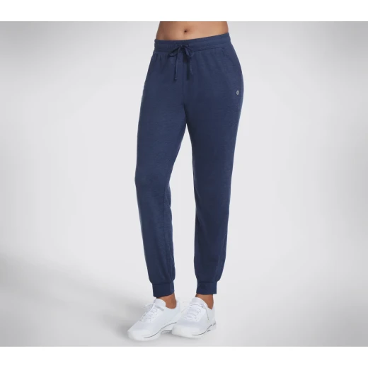 Skechers Go Dri Swift Jogger Pants Women's Navy Medium, Made with Moisture Wicking Fabric, Quick Drying, Elastic Waistband with Drawcord, Front Slash Pockets - Skechers - Image 2