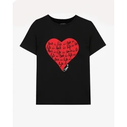 Diane Von Furstenberg DVF Godri Tee Women's Black Short Sleeve Crewneck Shirt with Lip Print Graphic Design XS Size Limited Edition Collaboration Apparel