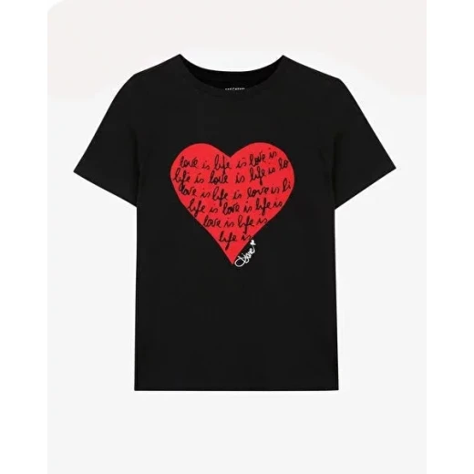Diane Von Furstenberg DVF Godri Tee Women's Black Short Sleeve Crewneck Shirt with Lip Print Graphic Design XS Size Limited Edition Collaboration Apparel - Skechers - Image 2