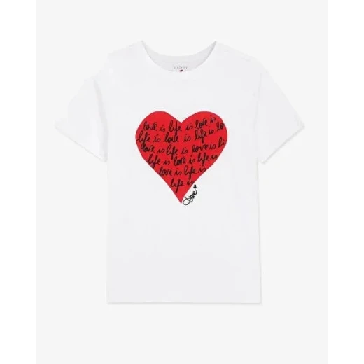 DVF Godri Tee White XS Women's Clothing Diane von Furstenberg Collaboration - Skechers - Image 2