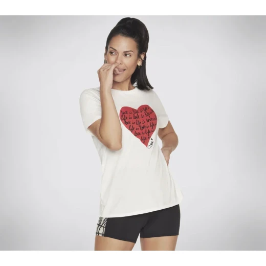 DVF Godri Tee White XS Women's Clothing Diane von Furstenberg Collaboration - Skechers - Image 3
