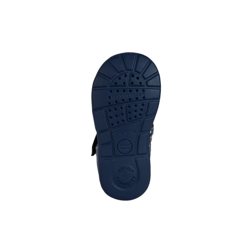 Geox Baby Elthan Navy Sandals: Comfortable Canvas and Leather-Effect Upper for Toddlers. Easy Entry and Adjustable Fit for Summertime Adventures. Size 25 - Elthan - Image 7