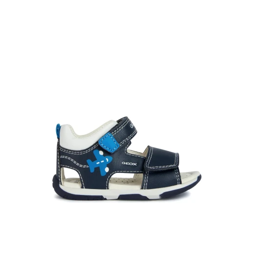Geox Baby Tapuz Navy Sandals for Boys, Flexible Cushioned Design, Size 23 Geox Baby Tapuz Navy Sandals for Boys, Flexible Cushioned Design, Size 23