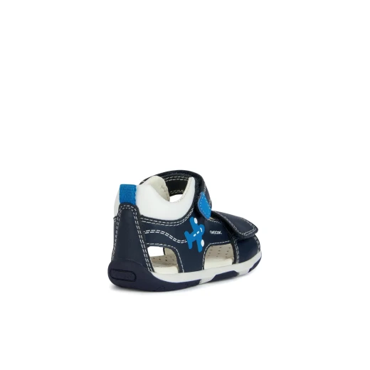 Geox Baby Tapuz Navy Sandals for Boys, Flexible Cushioned Design, Size 23 - Geox - Image 4