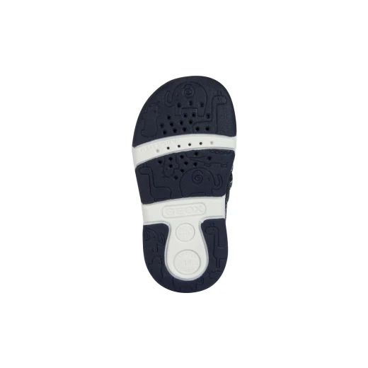 Geox Baby Tapuz Navy Sandals for Boys, Flexible Cushioned Design, Size 23 - Geox - Image 6