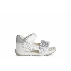 Geox Baby Tapuz Sandals White Butterfly Embellished First Steps 23