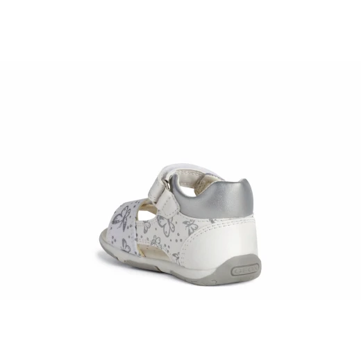 Geox Baby Tapuz Sandals White Butterfly Embellished First Steps 23 - Geox - Image 5