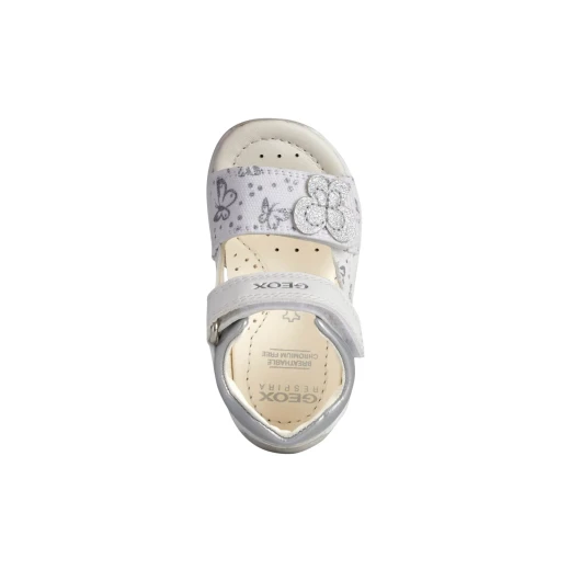 Geox Baby Tapuz Sandals White Butterfly Embellished First Steps 23 - Geox - Image 6