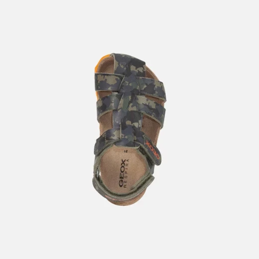 Chalki Baby Boys Military Green Closed Toe Sandals Lightweight 23 - Geox - Image 3