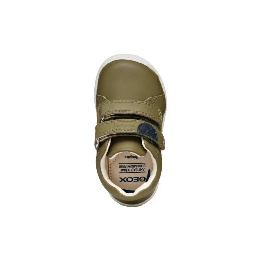 Macchia Baby Pistachio Nappa Leather Toddler Shoes for Boys 26, Soft and Flexible Design, Easy Slip On with Adjustable Fit, Perfect for Learning to Walk - Geox - Image 4
