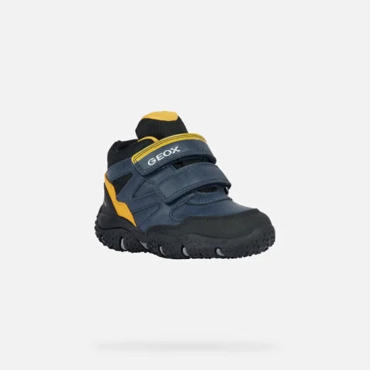 Geox Baltic ABX Baby Waterproof Mountain Boots Navy Blue 23 for Boys Durable Waxed Leather and Rain Protection Perfect for Outdoor Adventures - Geox - Image 3