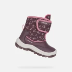 Geox Flanfil ABX Baby Waterproof Ankle Boots Pink for Girls Size 25 Winter Outdoor Protection Breathable Comfortable Leather Effect Nylon Upper Fast Delivery Easy Exchange - Geox