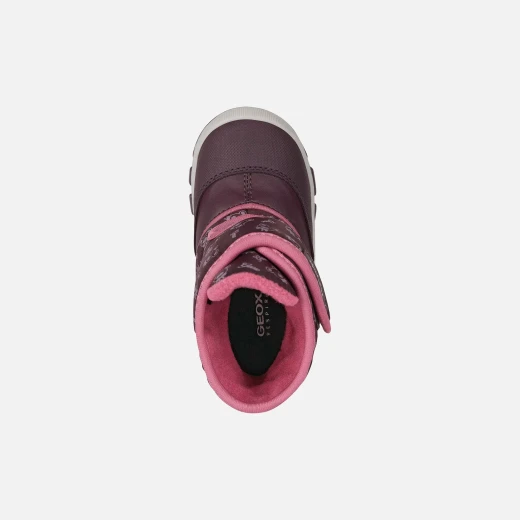 Geox Flanfil ABX Baby Waterproof Ankle Boots for Girls Pink Color Winter 27 Ankle Boots with Leather Effect Material and Breathable Design for Cold Weather Protection - Geox - Image 5