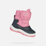 حذاء جوركس فلانفيل ABX للأطفال مقاوم للماء أسود بطبعة بطريق مقاس 22 - جيوكس