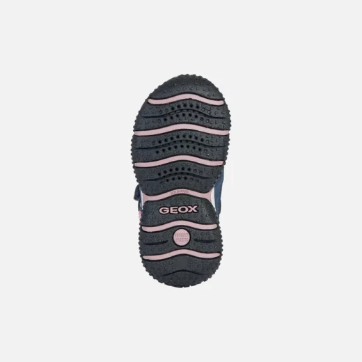 Geox Baltic ABX Baby Girls Waterproof Mountain Boots Navy Fuchsia 23 - Geox - Image 4