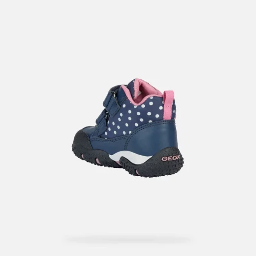 Geox Baltic ABX Baby Girls Waterproof Mountain Boots Navy Fuchsia 23 - Geox - Image 6