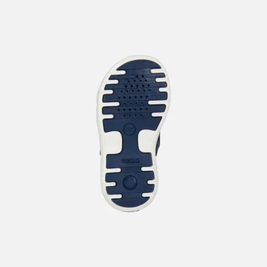 Delhi Baby Boys' Casual Blue Leather Sandals with Adjustable Straps - Geox - Image 6