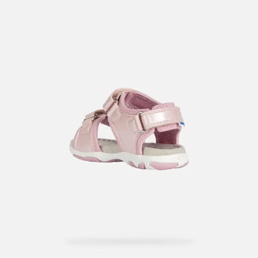 Flaffee Baby Girls' Sandals Pink Open Toe 23 Size Water Resistant - Geox - Image 4