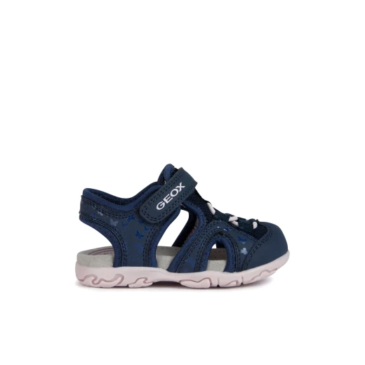 Geox Baby Flaffee Sandals Navy Size 24 Closed Toe Breathable Leather Effect Mesh Riptape Closure with Printed Details for Baby Girls Comfortable and Stylish Geox Baby Flaffee Sandals Navy Size 24 Closed Toe Breathable Leather Effect Mesh Riptape Closure with Printed Details for Baby Girls Comfortable and Stylish