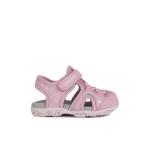 Geox Baby Flaffee Sandals Pink 27 Breathable Closed Toe Riptape Closure - Geox