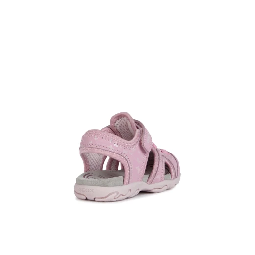 Geox Baby Flaffee Sandals Pink 26 Breathable Closed Toe for Girls - Geox - Image 5