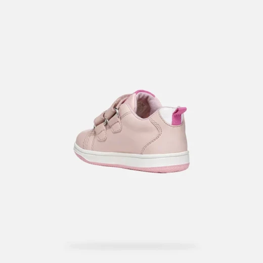 Geox New Flick Baby Sneakers Pale Pink Featuring Marie Aristocats Print Size 23 Breathable and Flexible Low Cut Design with Double Riptape Closure for Easy Wear Fast Delivery - Geox - Image 4