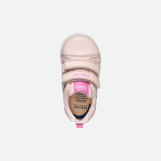Geox New Flick Baby Sneakers Pale Pink Featuring Marie Aristocats Print Size 23 Breathable and Flexible Low Cut Design with Double Riptape Closure for Easy Wear Fast Delivery - Geox - Image 5