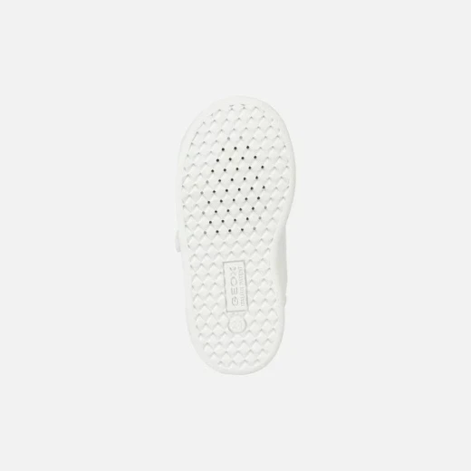 Geox Eclyper Baby Sneakers White 27 Leather Effect Double Riptape Closure - Geox - Image 6
