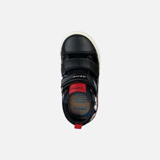 Geox Kilwi Baby Minnie Mouse Sneakers Black 24 Breathable Mid-Cut Urban Style Shoes Featuring Suede and Patent Detailing Comfortable Flexy Design Perfect for Everyday Outfits - Geox - Image 5
