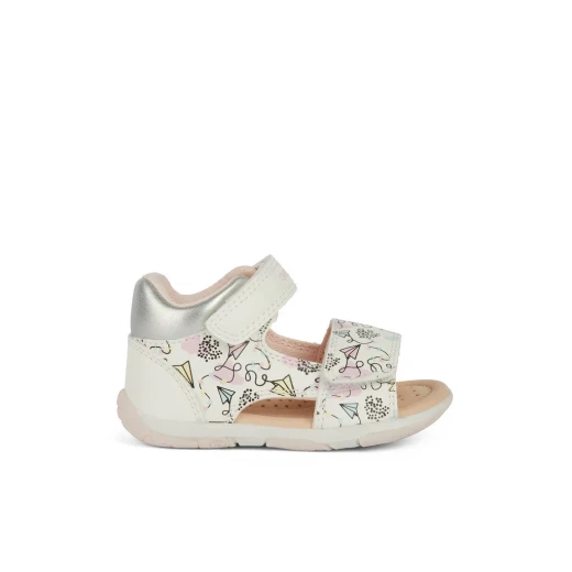 Tapuz Baby First Steps Sandals White 26 Breathable Leatherette - Geox - Image 2