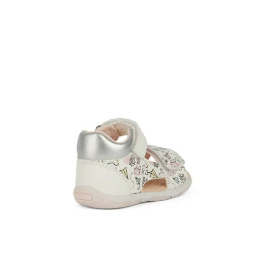 Tapuz Baby First Steps Sandals White 26 Breathable Leatherette - Geox - Image 4