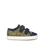 GISLI BABY Low Top Sneakers 25 Green Sporty Design Breathable Comfortable Shoes Toddler First Steps Easy Velcro Closure Padded Thick Sole For Active Kids - Geox