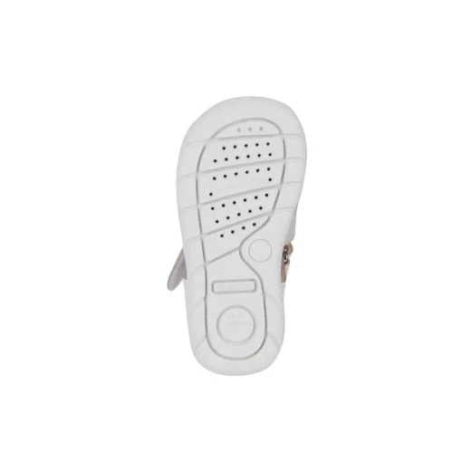 Geox Chalki Baby Sandals White 26 Lightweight Breathable Casual Style Nappa Suede Girls Shoes Easy Adjustment Flexible Sole Stable Gait Fast Delivery Easy Exchange - Geox - Image 7