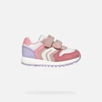 ALBEN BABY Rose Sneakers for Baby Girls Size 23 Breathable Lightweight Suede and Mesh Design Retro Style Comfortable for Little Feet - Geox